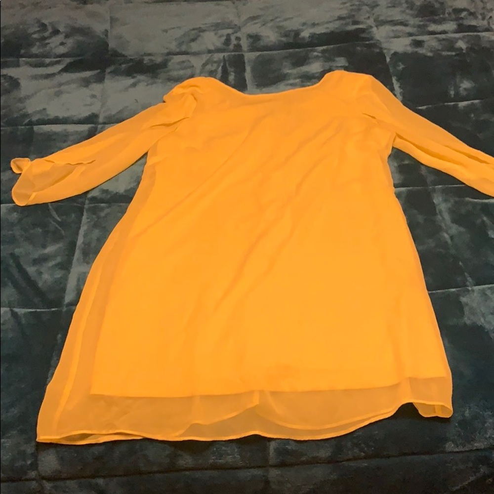 Flowy yellow dress
